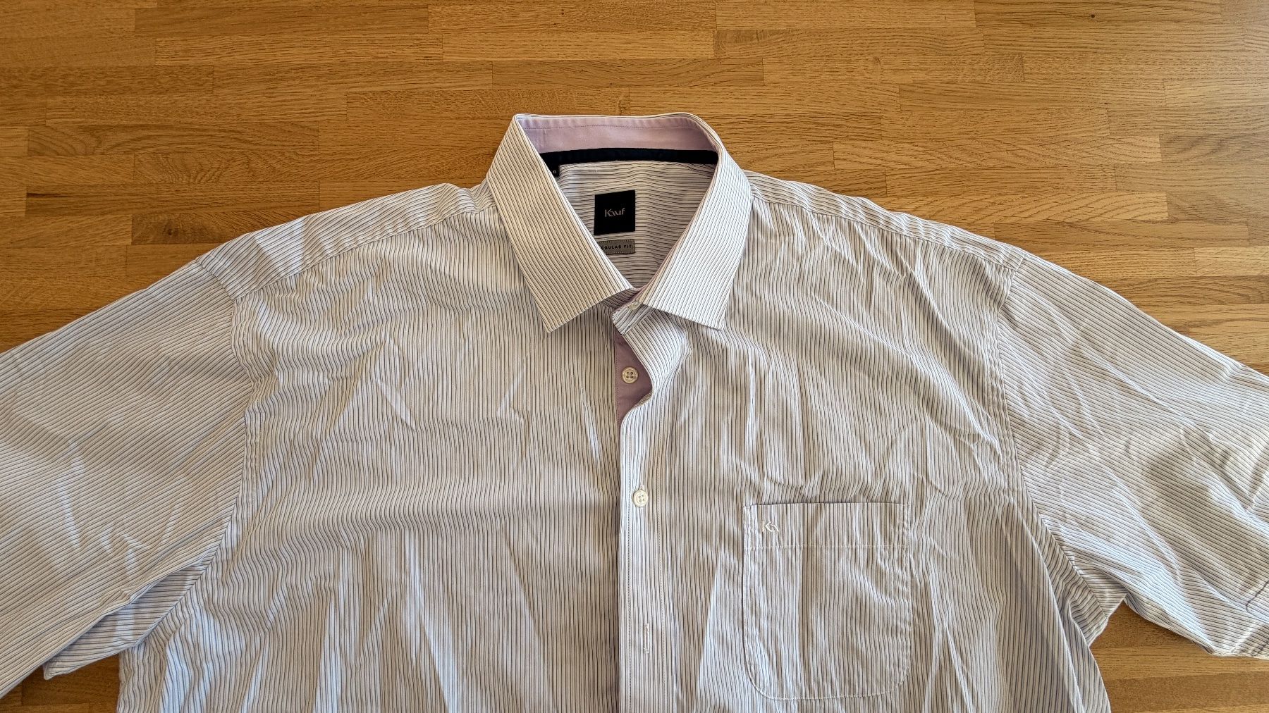 Camicie: Hemd - KAUF Kurzarm grau Regular Fit Gr. 46 – Usato da Winterthur venduto da Secondhand-Family 1