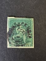 1854, Mauritius - Mit Zuschlag Four Pence