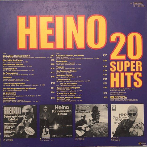 Dischi in vinile: 5x LP’s Heino – Usato da Grüningen venduto da azulmarron 3