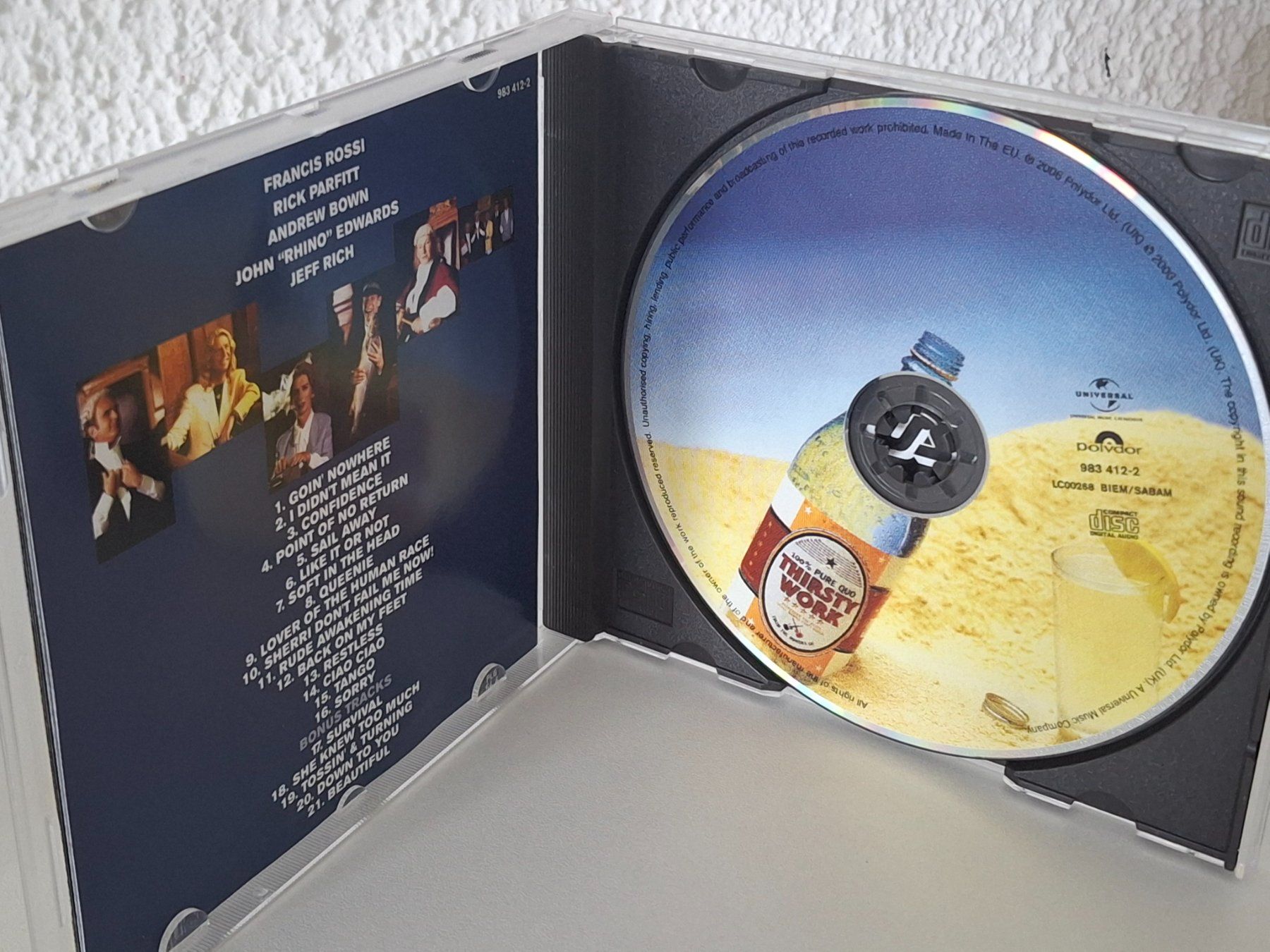CDs: CD Status Quo -Thirsty Work – Gebraucht aus Aarberg von Jackup1 2