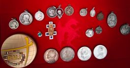 Lot de médailles religieuses diverses