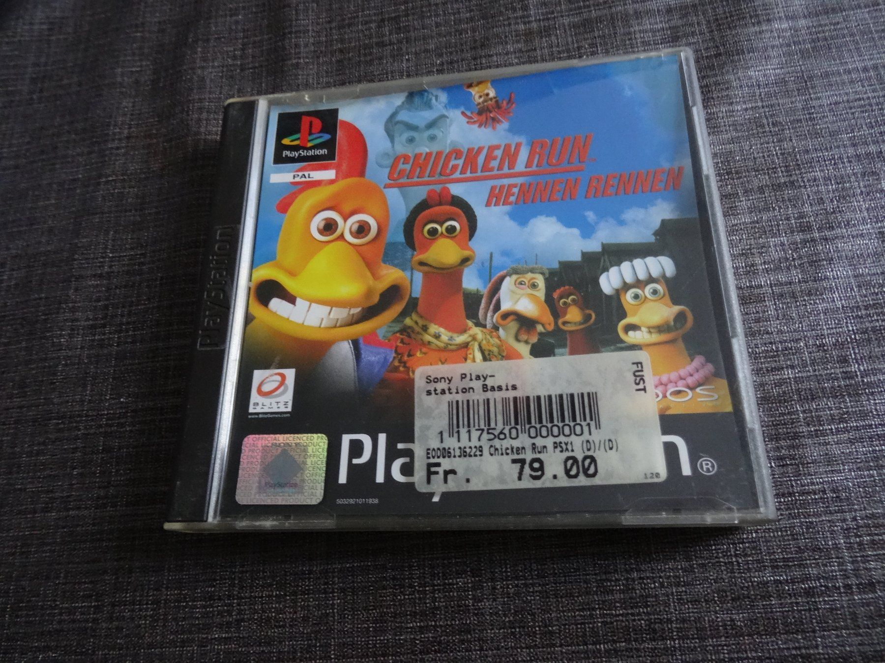 Promo Disc Only Press Promotionnel Jeu Sony PlayStation 1 PS1 Chicken Run