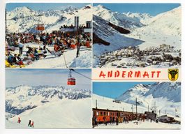 ANDERMATT Luftseilbahn Gemsstock, Ski-Zug Furka-Oberalp-Bahn
