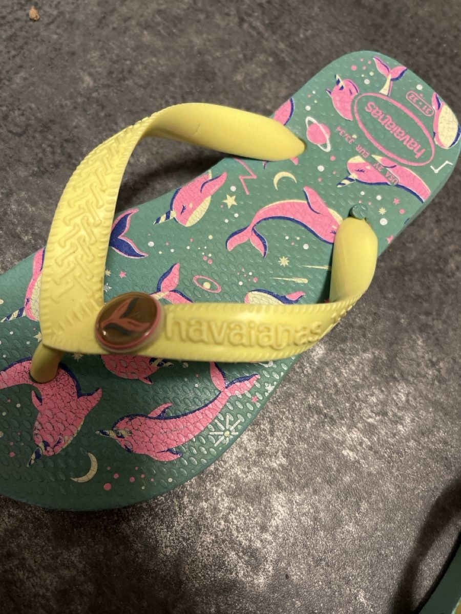 Havaianas Scarpe per ragazzi: Havaianas Flipflops , Grün/Gelb – Usato da Aarau venduto da SCH_EV 3
