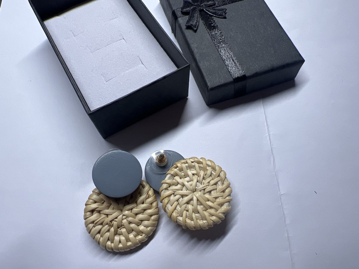 Orecchini pendenti & Orecchini a lobo: Boucles d'oreilles tendances, osier, été – Nuovo (secondo la descrizione) da Chenens venduto da anasantos90 1