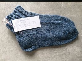 Kurzrohrsocken handgestrickt, Grösse: 38/39