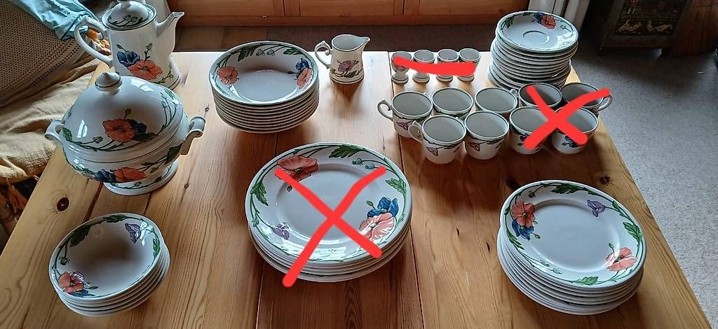 Set di piatti: Vaisselle Villeroy et Boch Amapolla – Usato da Randogne venduto da cyp_dds9