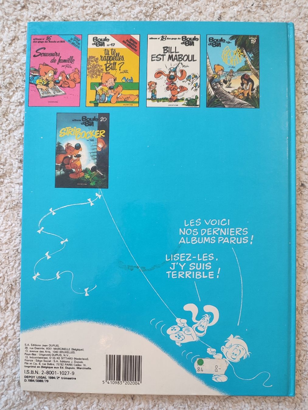 Fumetti: Boule et Bill T20 EO BE  – Usato da Bougy-Villars venduto da Vogue 2