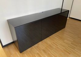 Sideboard Tv Schrank in Schwarz Hochglanz