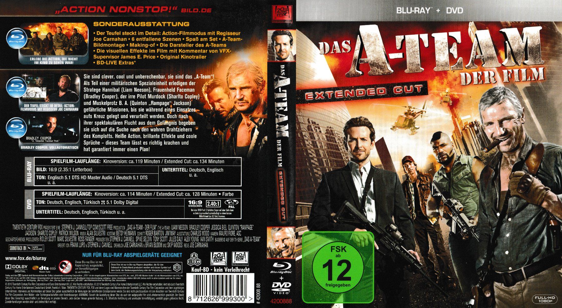 Tutti i DVDs: Blu-Ray - Das A-Team - Der Film – Usato da Langnau am Albis venduto da MediaRescuerKeLoX