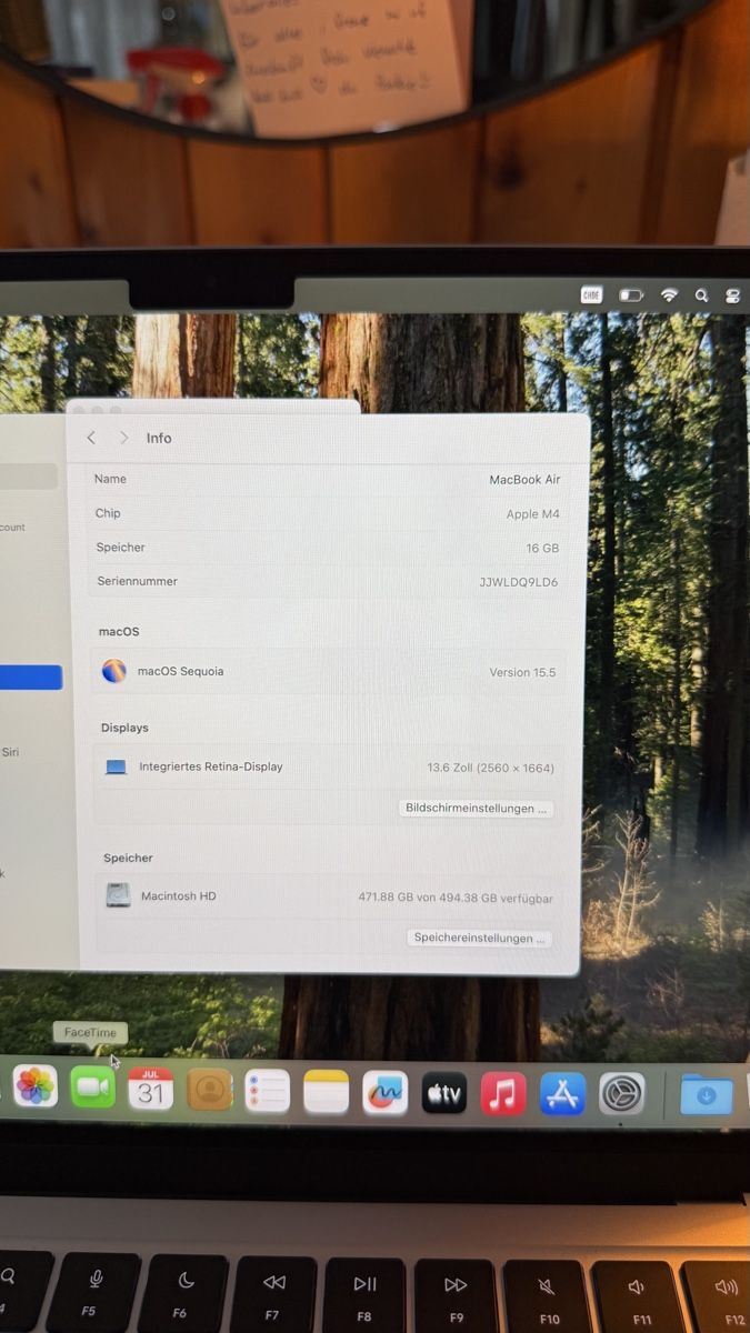 Apple Notebooks: Mac book air 13" M4 2025 – Neu (gemäss Beschreibung) aus Muolen von lvo_tl8q 3