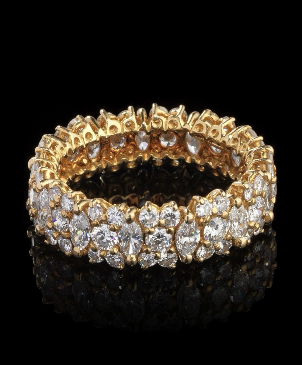 Anelli: Anneau rivière diamants – Usato da genève venduto da champanonono