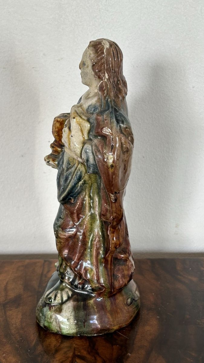 Statuette: Statuette Heilige Anna 18. Jh. Keramik – Usato da Riedholz venduto da Frettchen63 3
