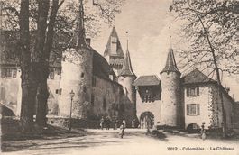 Colombier (NE) Schloss Colombier mit Türmen