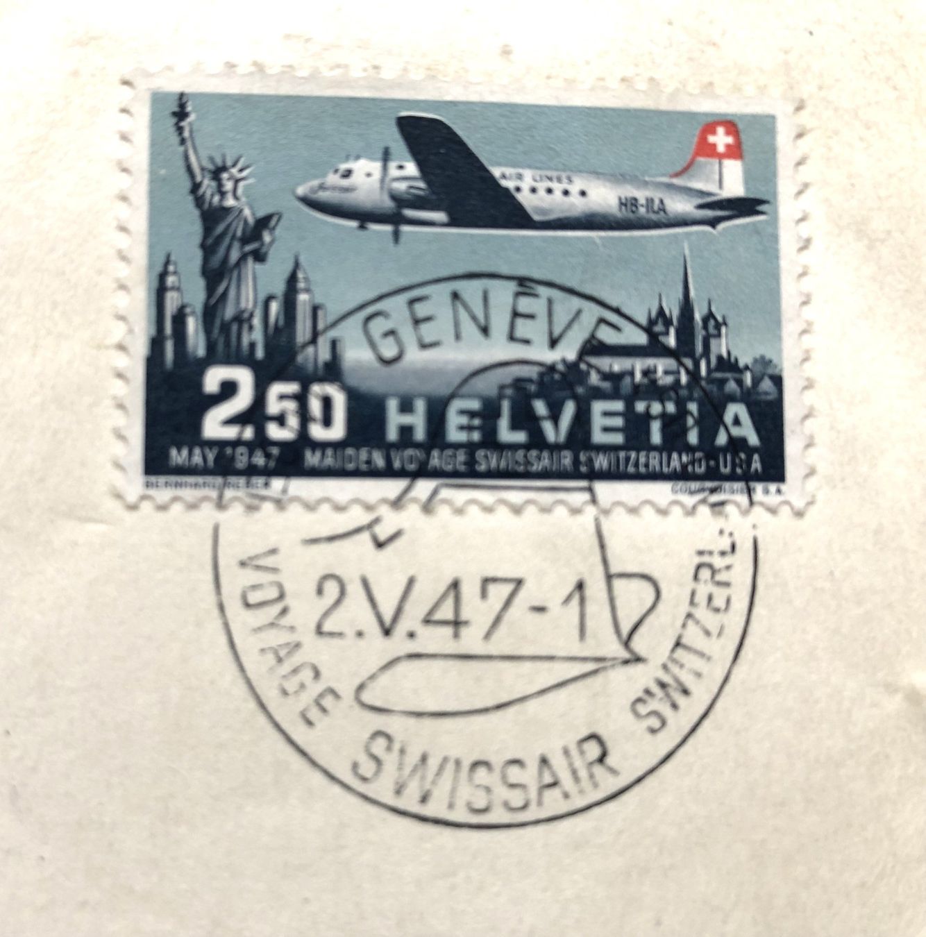 Tutti i francobolli: Swissair-Sonderflugpostmarke - Ersttagsbrief – Usato da Schaffhausen venduto da durruti 1
