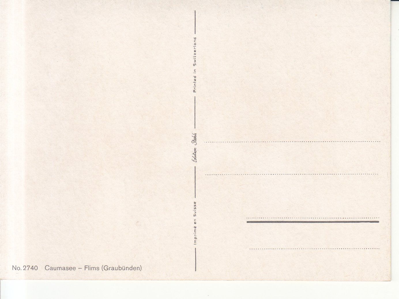 Cartoline postali: Caumasee ca. 1970 – Usato da Bürglen TG venduto da StampGraf 1