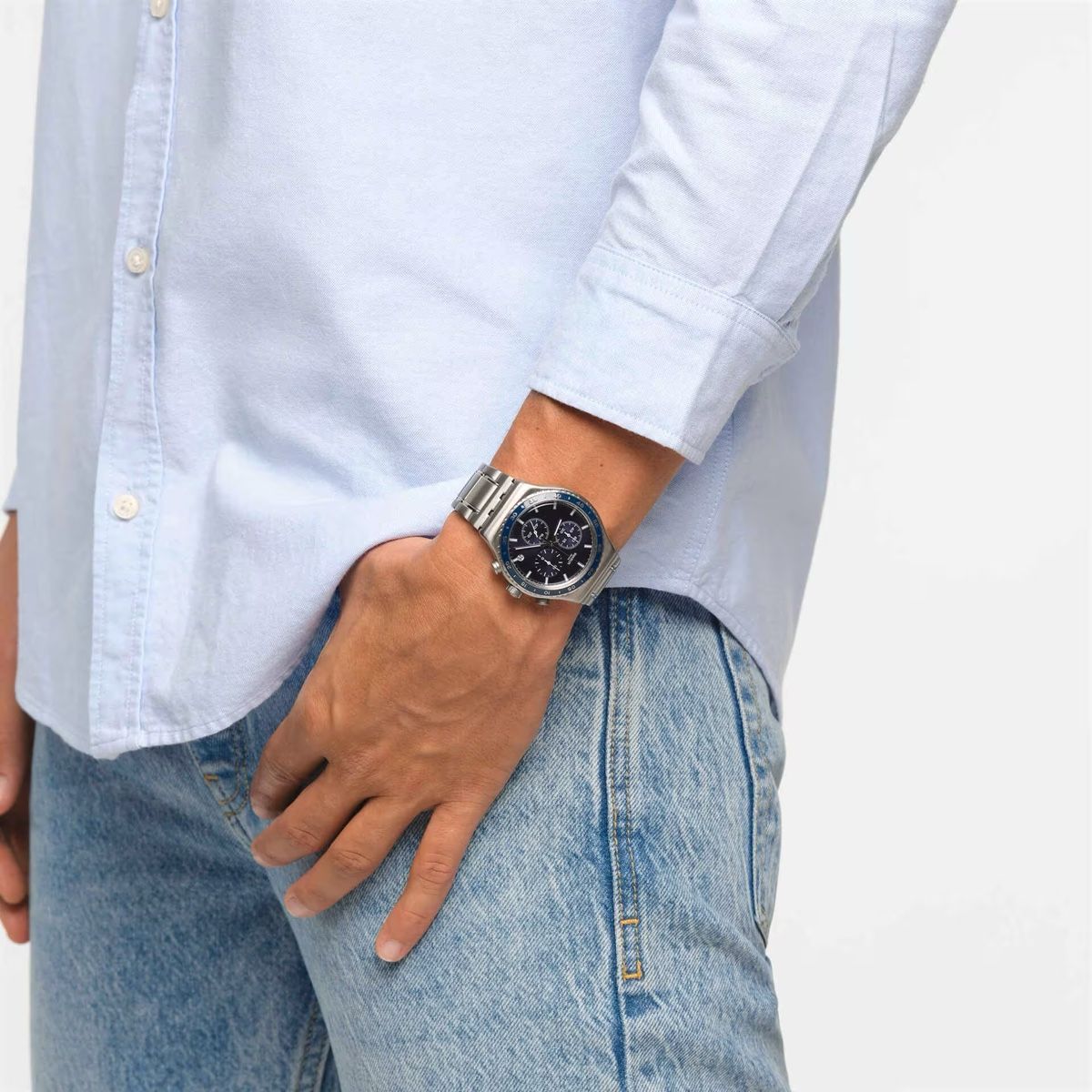 Swatch Orologi: Swatch irony Chrono cobalt lagon new – Nuovo e nell'imballaggio originale da Vevey venduto da Eiden77 4