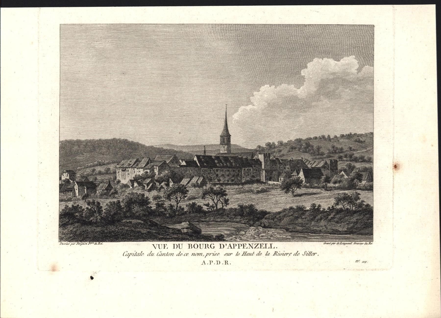 Stiche: Liestal Originalkupferstich 1780 – Gebraucht aus Rafz von Helvet32