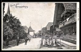 AK Rueggisberg, Straßenpartie im Ort