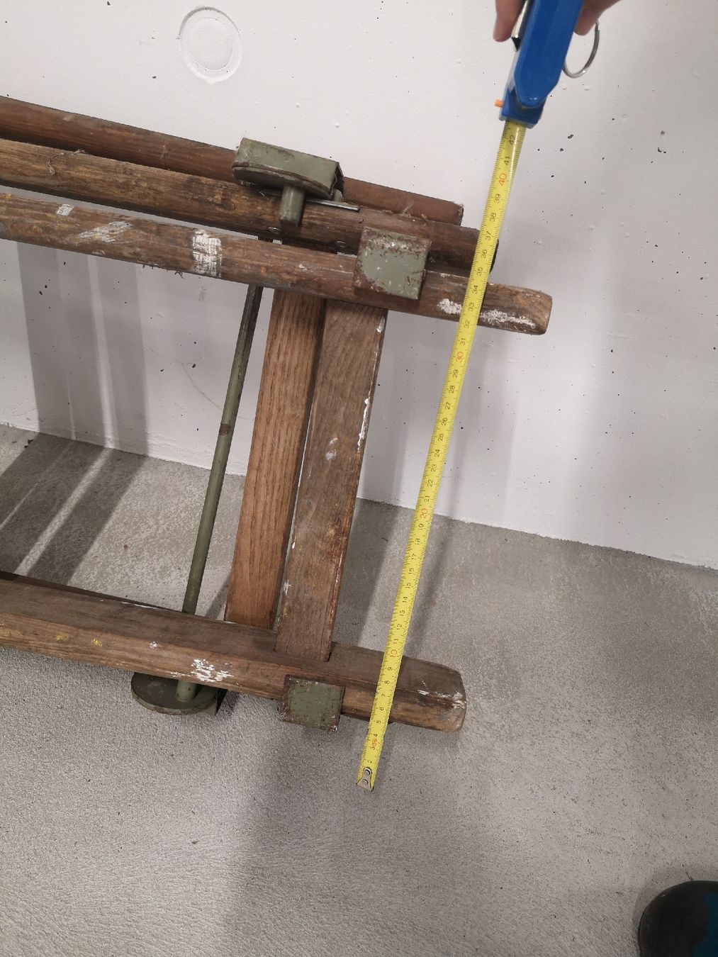 Scale: Antike Dreifach Holzleiter – Usato da Ennetbaden venduto da ACME10 5