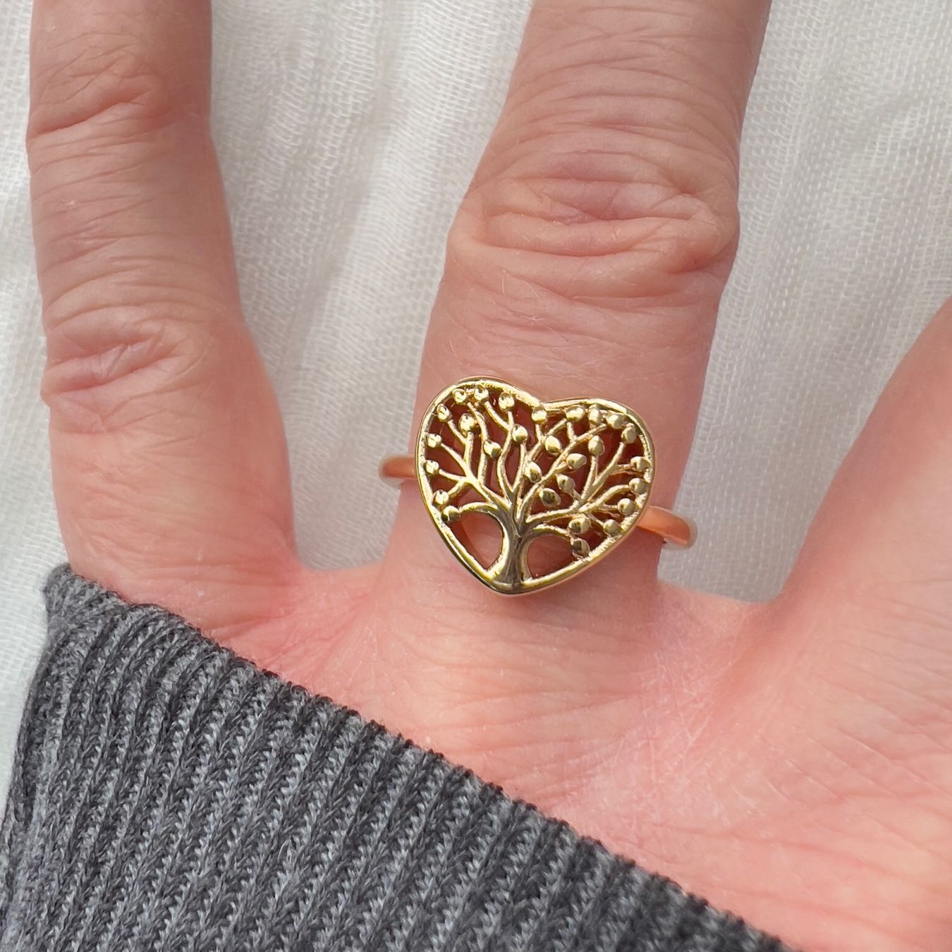 Anelli: Bague coeur arbre de vie – Nuovo (secondo la descrizione) da Pully venduto da sunaddict 2
