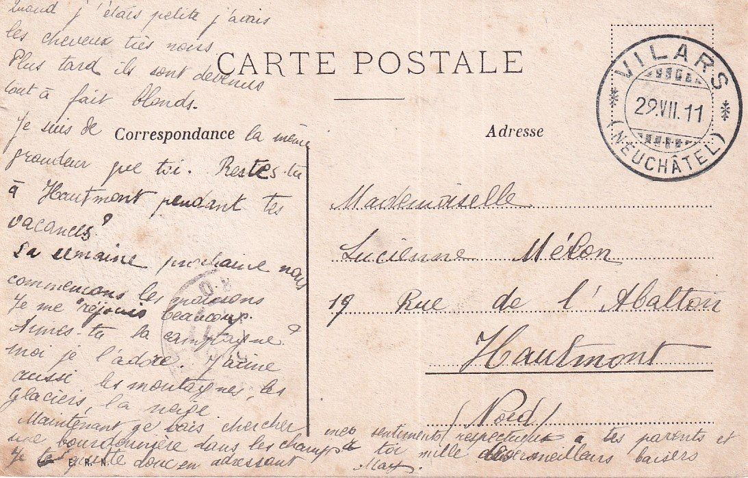 Cartoline postali: Valangin   NE         en 1911 – Usato da Brig venduto da Valcards54 1