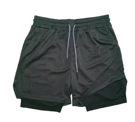 NEUE Sport-Short & Untershort grau-schwarz Gr. 158 - 223458