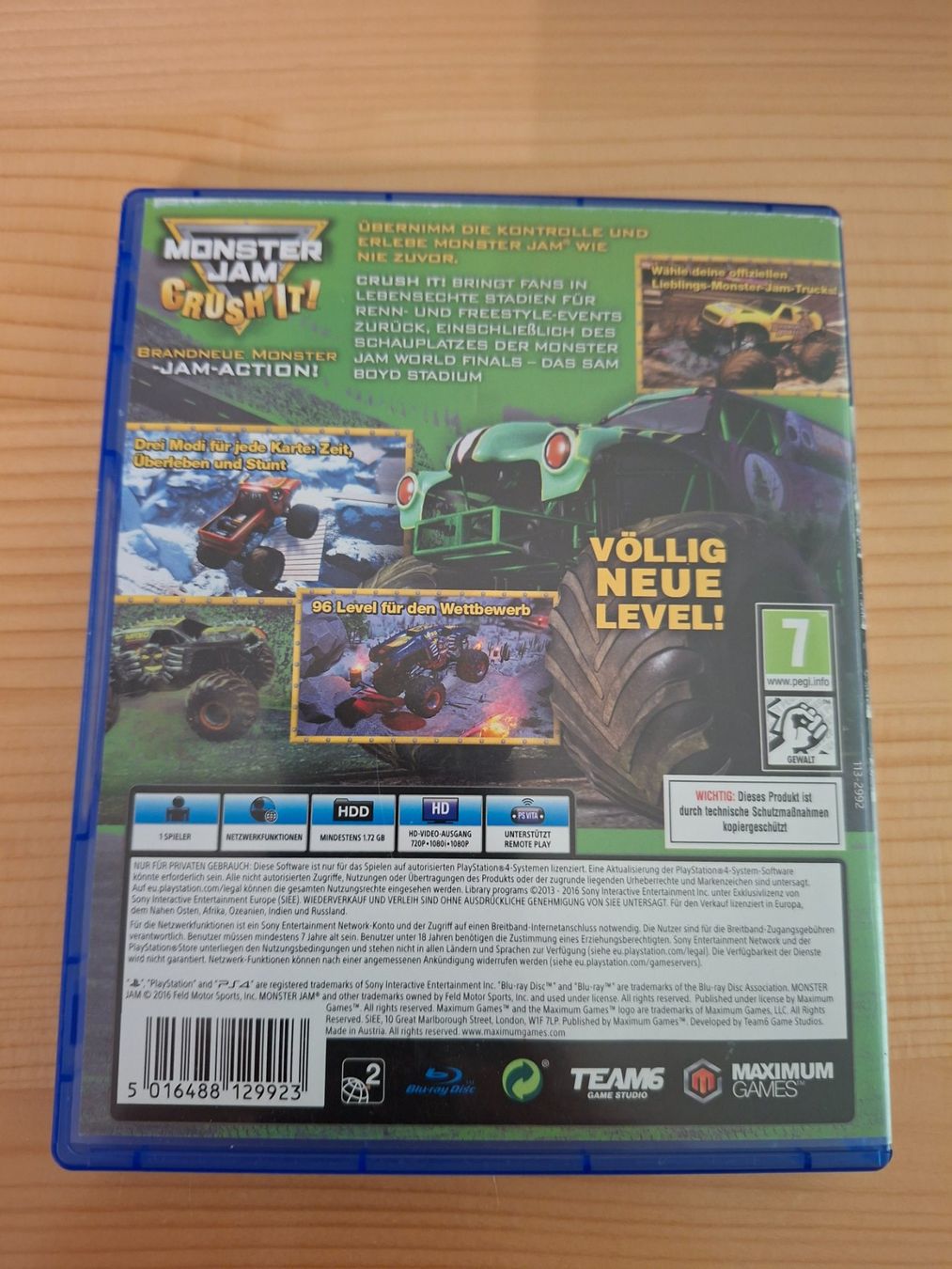 Jeux: Monster Jam Crush it PS4 – D'occasion à St. Gallen par brat01 2