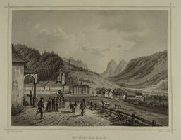 EINSIEDELN, STAHLSTICH NACH ROHBOCK 1870
