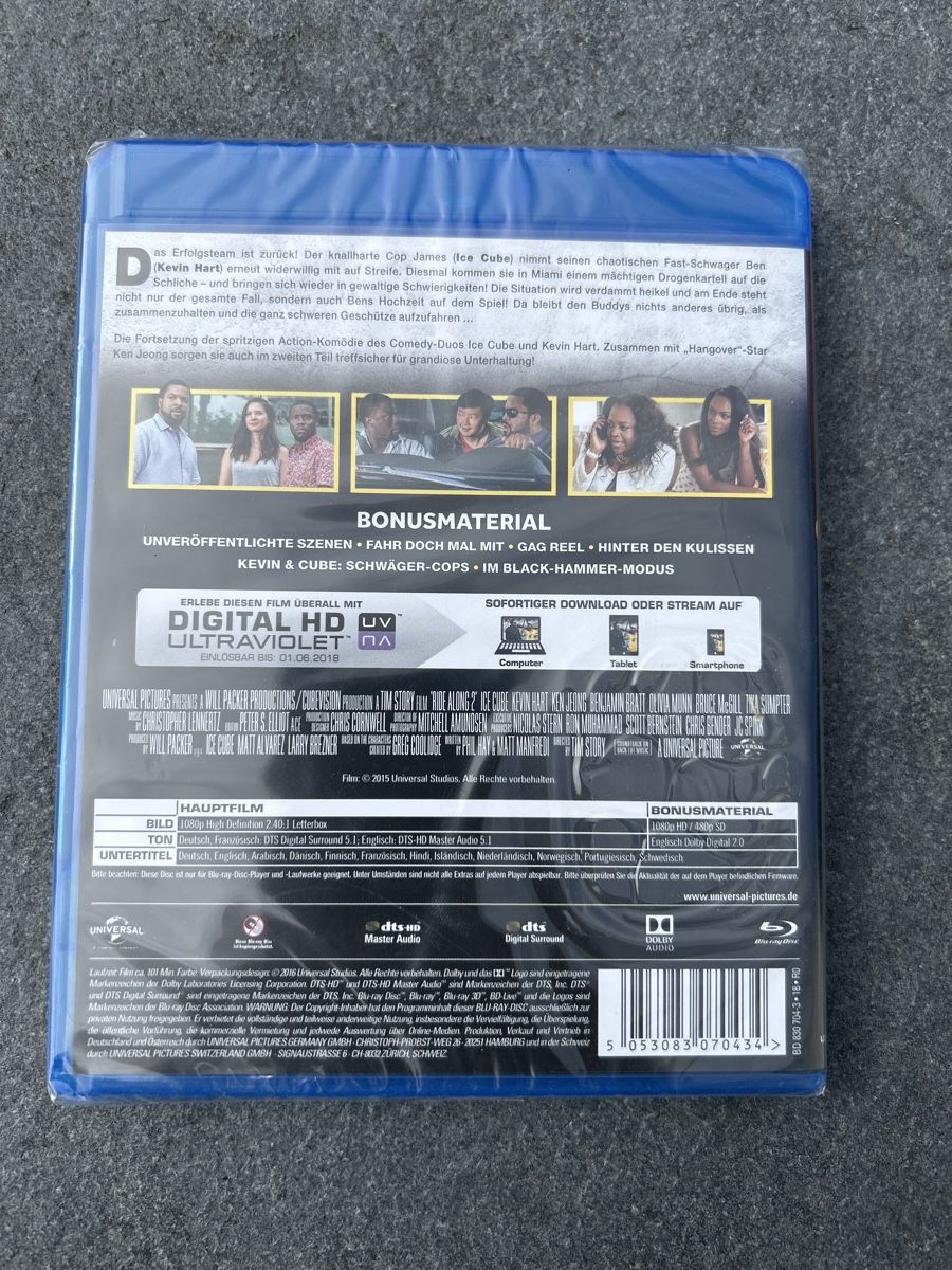 Tutti i DVDs: Ride Along 2 - Blu-ray mit Ice Cube und Kevin Hart – Nuovo e nell'imballaggio originale da Arisdorf venduto da Checkmaster 2