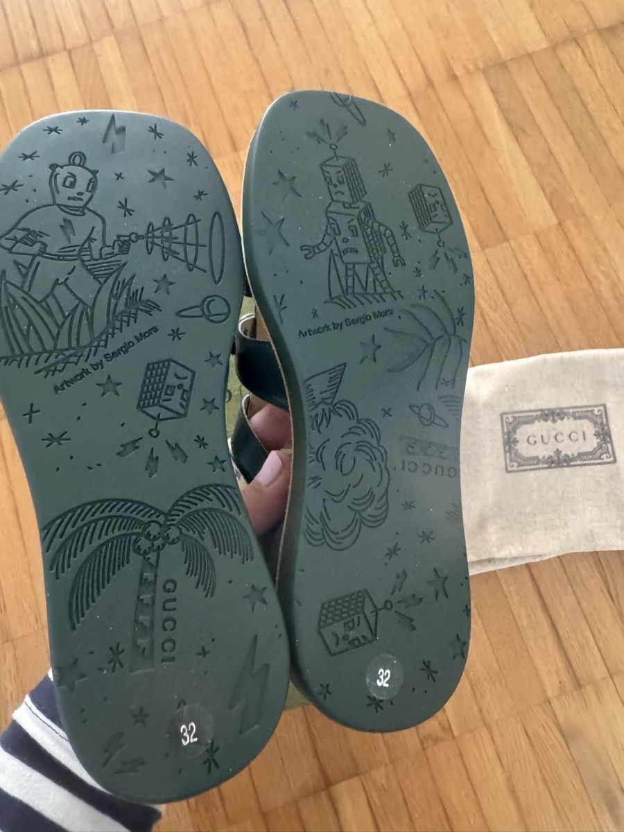 Gucci Scarpe per ragazzi: Gucci Leder Kinder Sandale Gr.32 – Nuovo e nell'imballaggio originale da Pfäffikon SZ venduto da EMMA0111 2