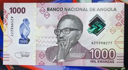 Angola 1000 Kwanza Polymer UNC