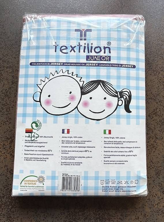 Biancheria da letto: Jersey-Fixleintuch 70×140cm – Nuovo e nell'imballaggio originale da Nottwil venduto da MaBi10 1