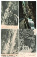 4 AK Taminaschlucht Ragaz 1901 - 1919