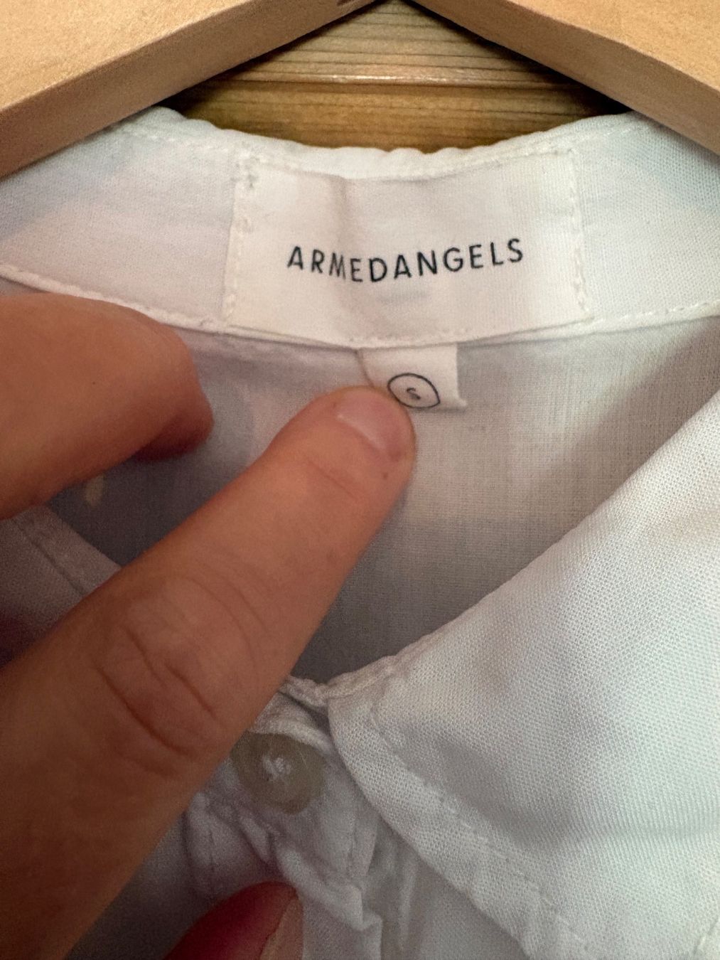 Armedangels Camicette: ARMEDANGELS Bluse weiss Grösse S – Usato da Chur venduto da TanusJ 1