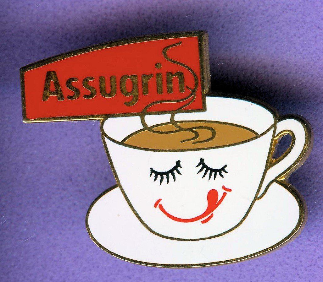 Plaketten & Abzeichen: Assugrin  KAFFEETASSE – Gebraucht aus Winterthur von Sammleroase