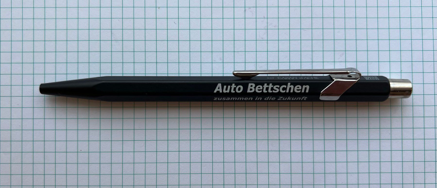 Caran D'Ache Stifte & Marker: Caran d’Ache Kugelschreiber 849 mit "Auto Bettschen" Werbung – Gebraucht aus Ostermundigen von iFonso