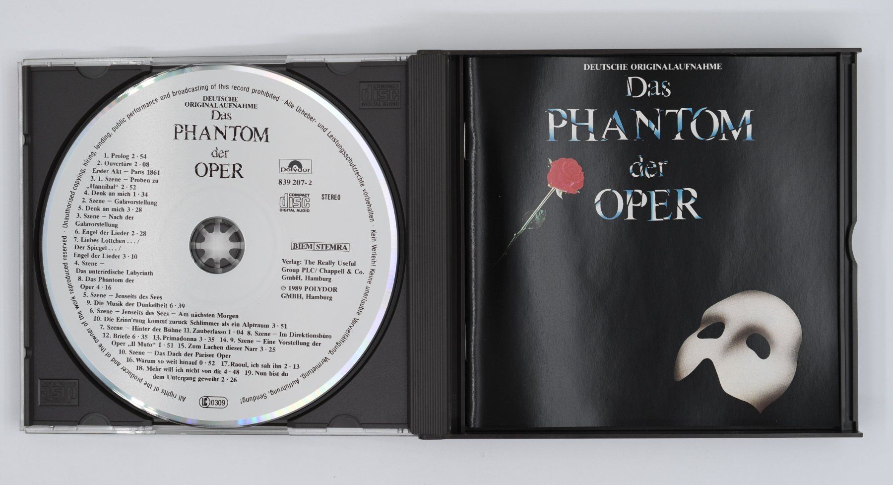 CD: Das Phantom der Oper - CD - Deutsche Originalaufnahme – Usato da Dürnten venduto da pema28 3