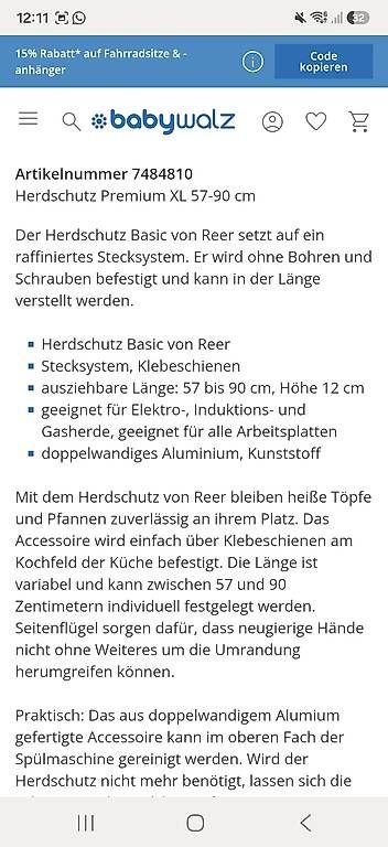 Sonstiges: herdschutz – Gebraucht aus Niederwangen BE von Hmela 1