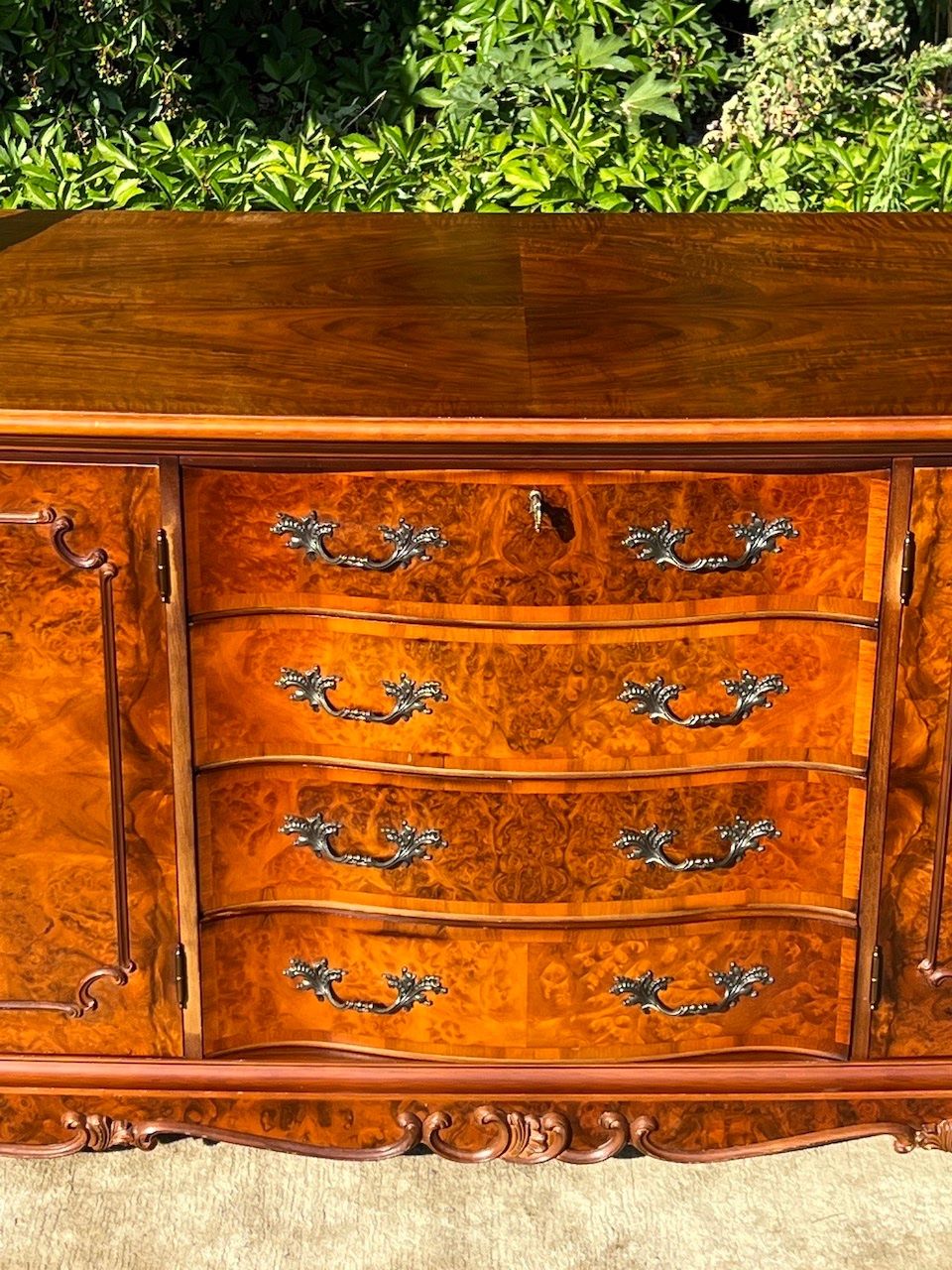 Cassettiere: Barock Rokoko Kommode Sideboard Nussbaum Herrenzimmer – Usato da Gemünden venduto da GEUENWALD 6
