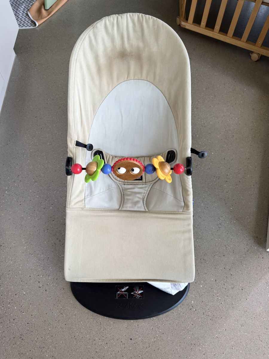 Babybjörn Sdraiette & Sdraiette a dondolo: BabyBjörn Babywippe Beige – Usato da Zürich venduto da Dukeal 3
