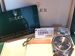 Rolex Oyster Datejust 36, "Wimbledon", von 2025, Full Set !