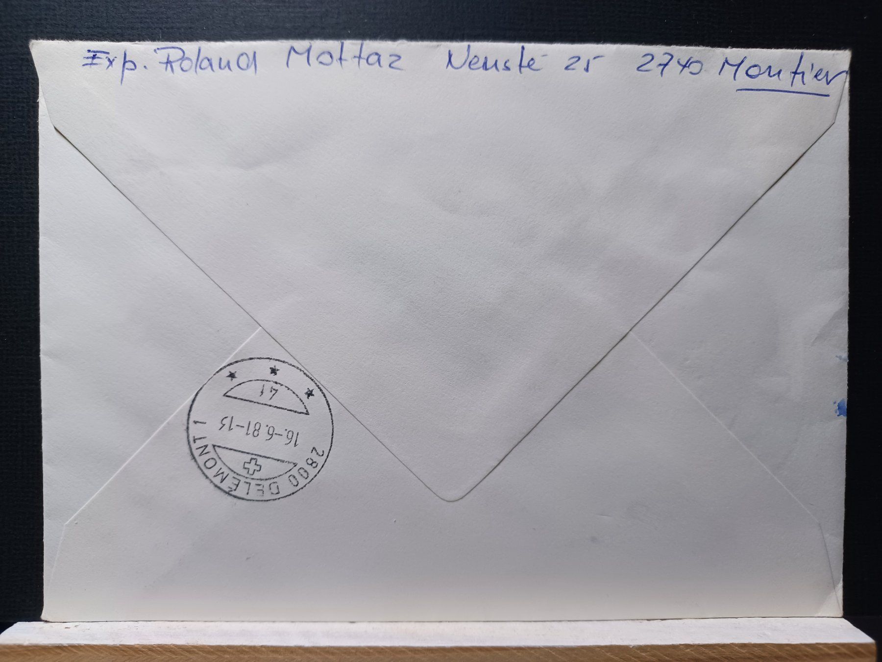 Alle Briefmarken: R 959 nach Delemont, 16.06.81 – Gebraucht aus Aarau Rohr von mgvw 4