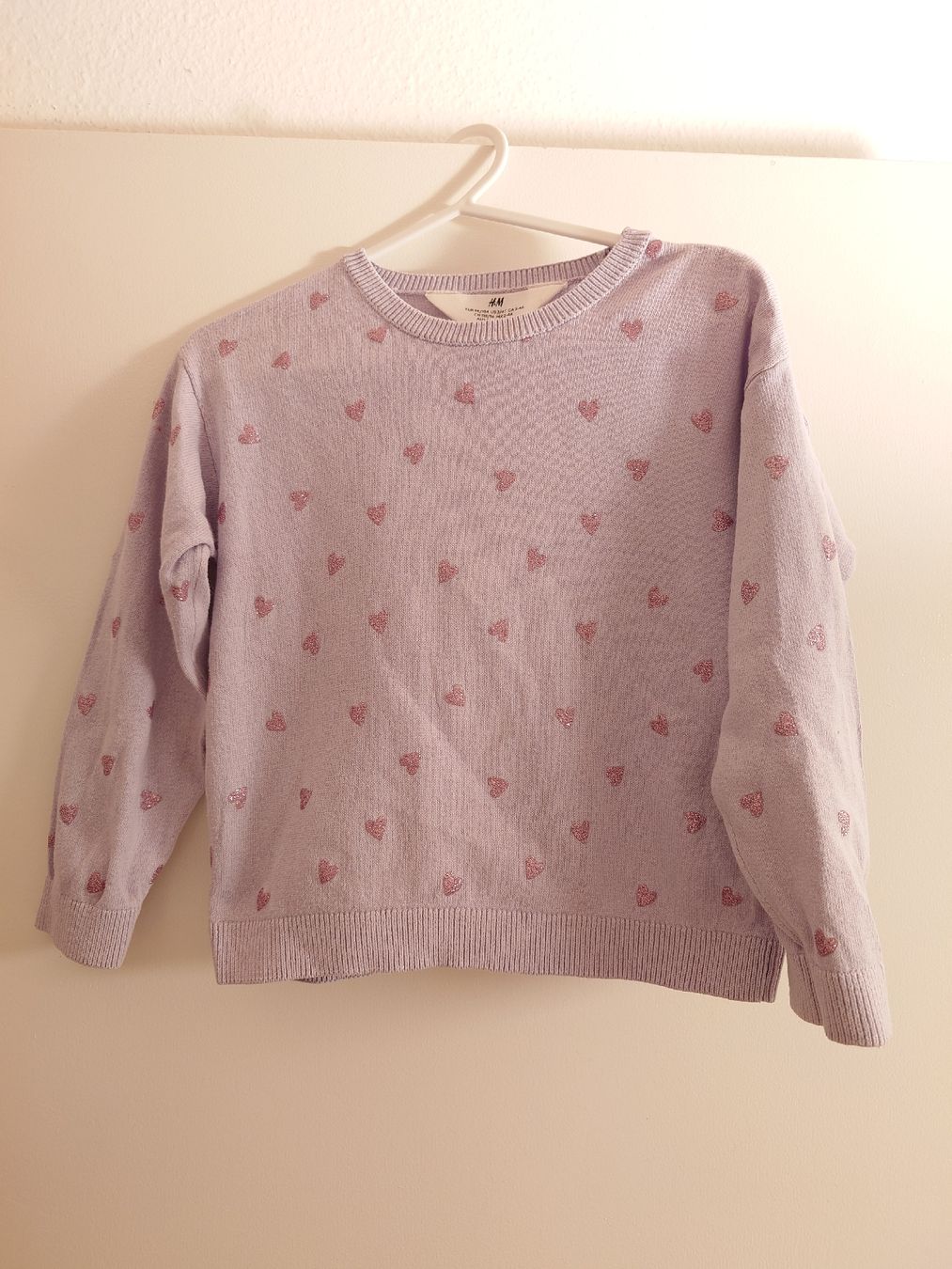 Maglioni & Felpe: Pullover Herzen lila, Grösse 98/104 – Usato da Uster venduto da snowy_6