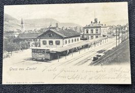 Gruss aus Liestal Bahnhof 1906