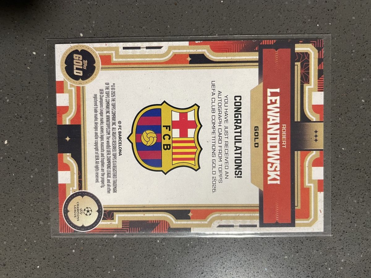 Topps Carte collezionabili: Robert Lewandowski 10/25 Topps Gold Autograph – Nuovo (secondo la descrizione) da Hermetschwil-Staff venduto da luc_mk2z 1