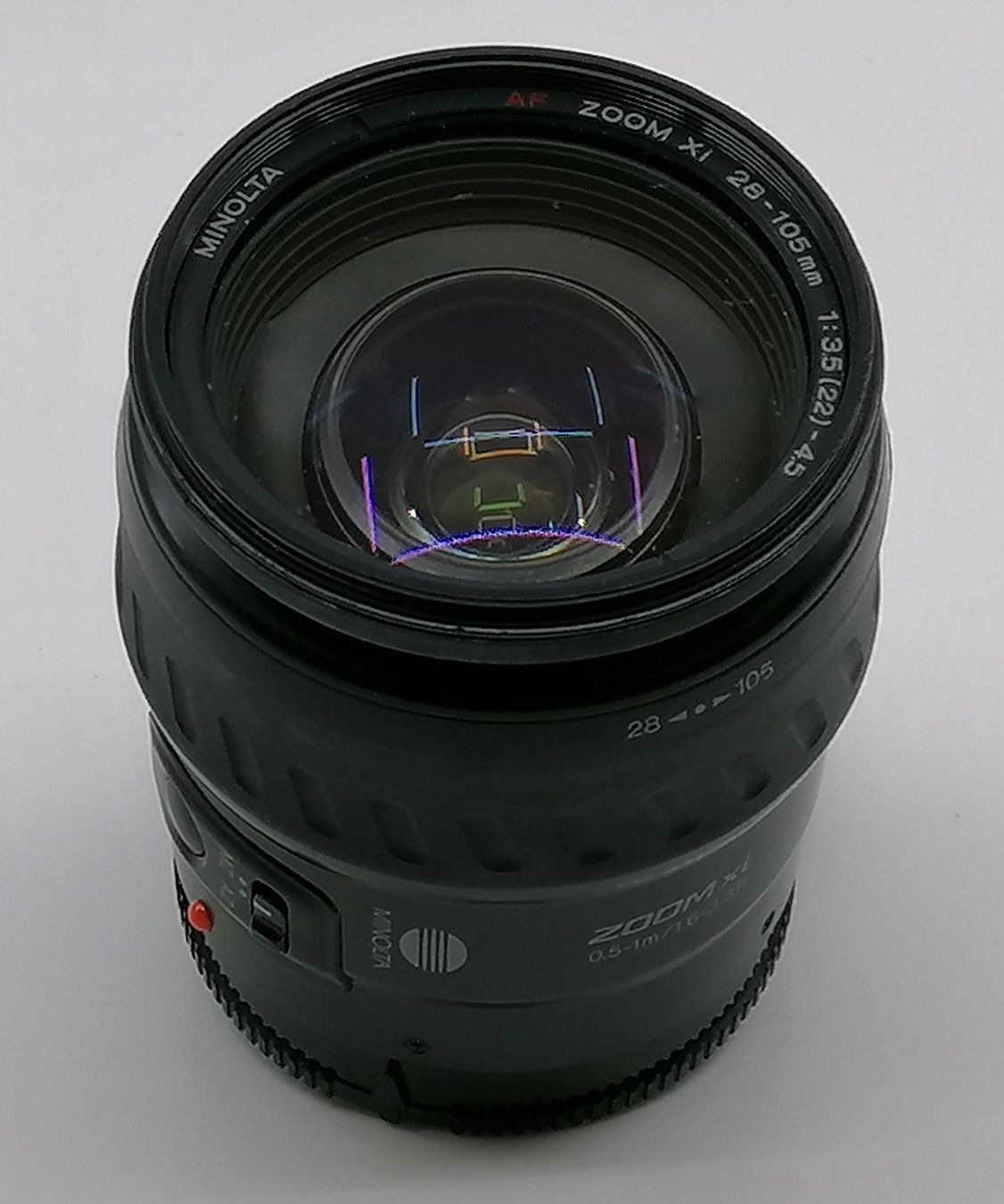 Minolta Obiettivi: Minolta Objektiv AF Zoom xi 28-105mm – Usato da Reinach BL venduto da fliegenrolli 2