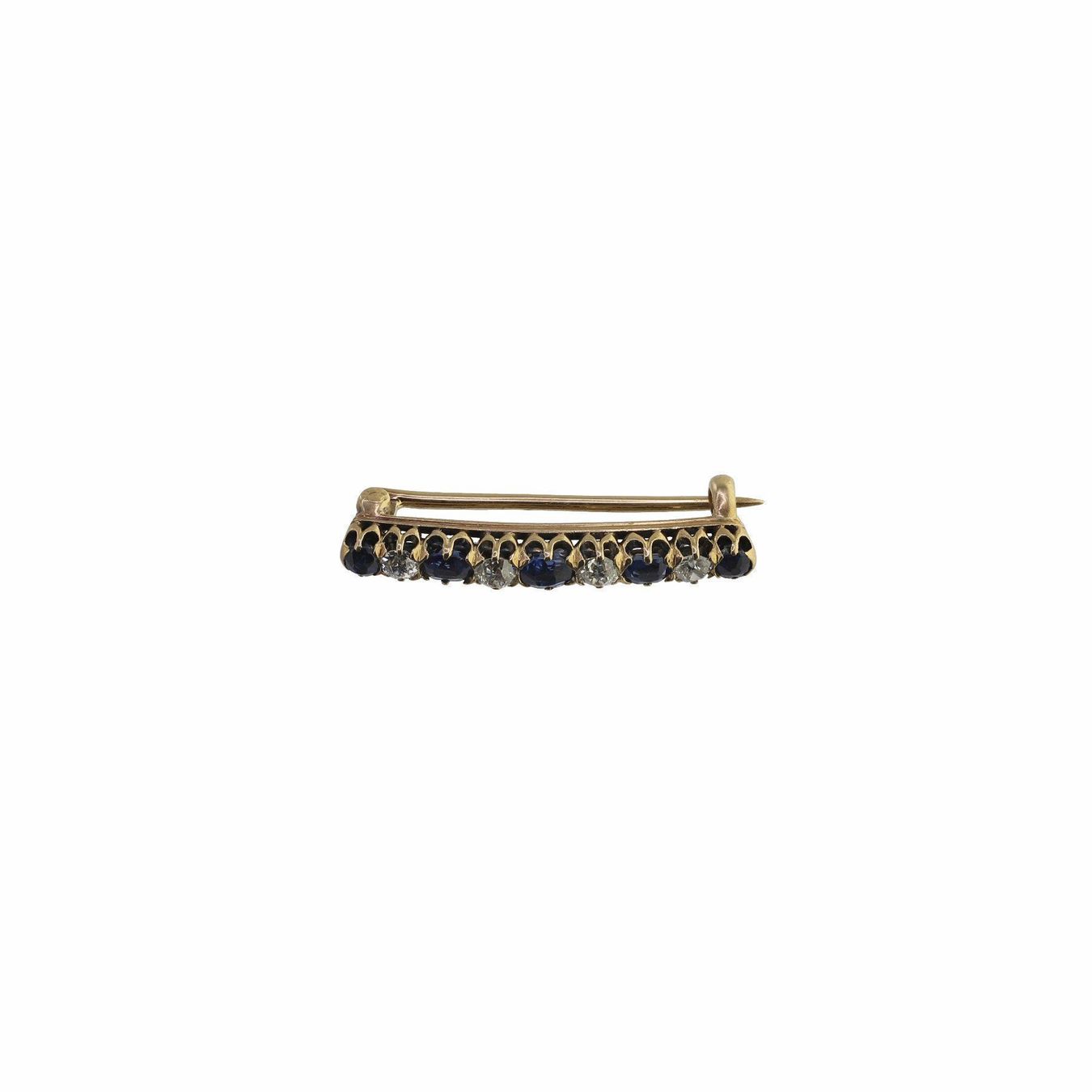 Spille & Fermagli: Diamant Saphire Brosche – Usato da Zürich venduto da Vintage-Jewellery 4