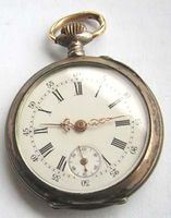 sehr schöne kleine Silber-Taschenuhr, Silberfeinheit 0.800