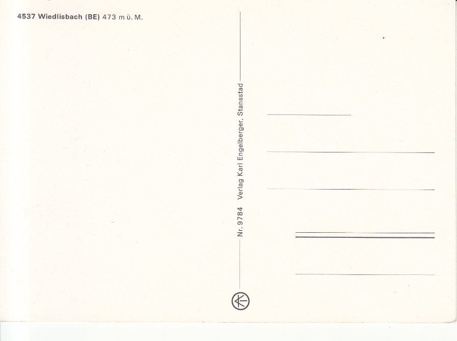 Cartoline postali: Wiedlisbach ca. 1970 – Usato da Bürglen TG venduto da StampGraf 1